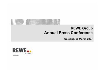 Annual Press Conference - REWE Group
