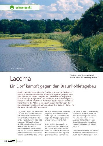 Lacoma: Ein Dorf kämpft gegen den ... - Robin Wood