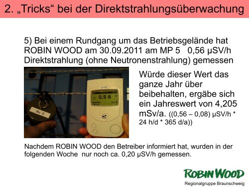 Präsentation Umgebungsüberwachung bei Eckert ... - Robin Wood