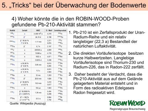 Präsentation Umgebungsüberwachung bei Eckert ... - Robin Wood