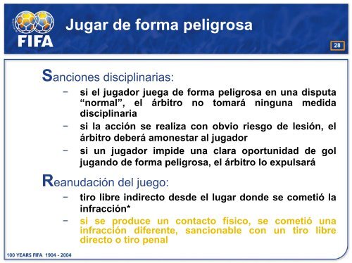 Regla 12 - Faltas e Incorrecciones