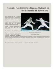 Tema 3. Fundamentos técnico-tácticos de los deportes de adversario