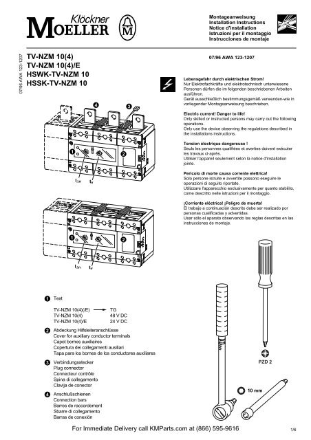 TV-NZM 10(4) - Klockner Moeller Parts