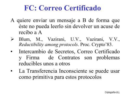 Protocolos Criptográficos - CryptULL