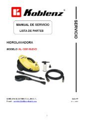 Hidrolavadora Modelo Nuevo HL-1300 - Talleres de Servicio ...