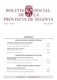 boletín oficial de la provincia de segovia