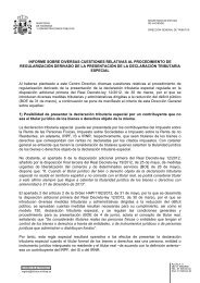 Informe sobre diversas cuestiones relativas al procedimiento de