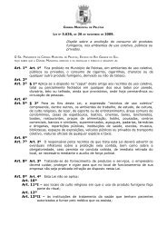 Projeto de Lei - Prefeitura Municipal de Pelotas
