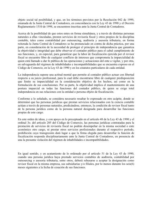 CIRCULAR EXTERNA NÚMERO 033 - Junta Central de Contadores