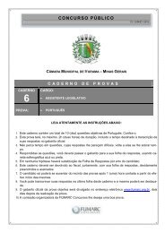 Caderno 06: Assistente Legislativo - Português - Fumarc