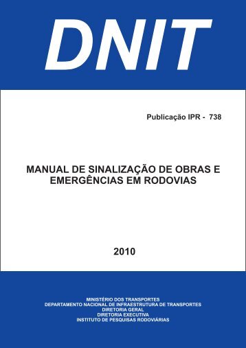 manual de sinalização de obras e emergências em ... - IPR - Dnit