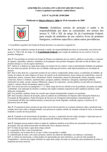 Lei 16239/2009 - Secretaria da Saúde