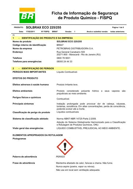 SOLBRAX ECO 225-255 - Petrobras Distribuidora