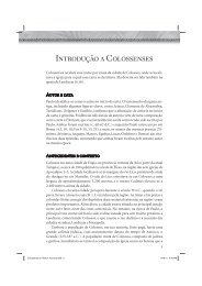 Introdução a Colossenses - Editora Cultura Cristã