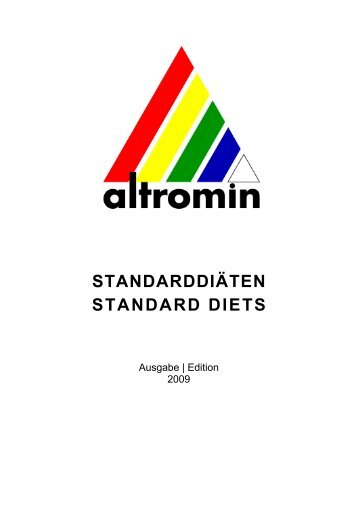 Complete Catalogue of Standard Diets