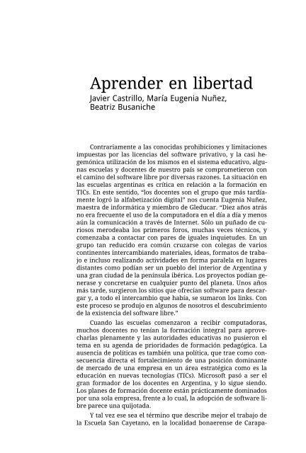 Argentina Copyleft - Fundación Vía Libre