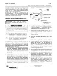 Owner's Manual - 150-1245 - Spanish - Radio Shack