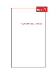 Reglamento de Asambleas - PSOE