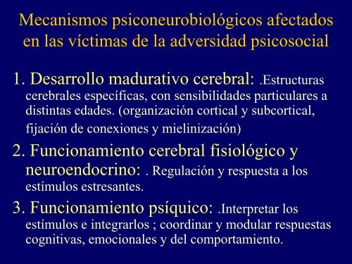 Trastornos de la conducta y Adversidades psicosociales