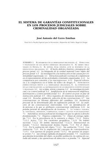garantías constitucionales y criminalidad organizada - Alfonso ...