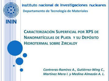 Caracterización Superficial por XPS de Nanopartículas de Plata y su ...