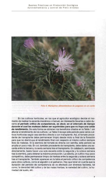 Aprovechamiento y control de flora arvense (NIPO: 770-11-278-4)