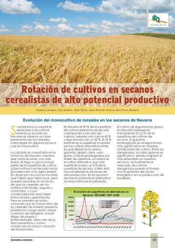 Rotación de cultivos en secanos cerealistas de ... - Navarra Agraria