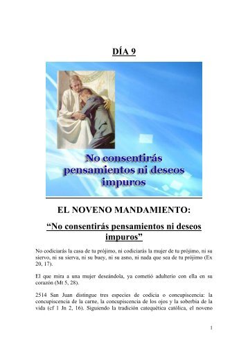 DÍA 9 EL NOVENO MANDAMIENTO: “No ... - Catholicos Online