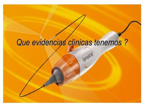 Ablación por radiofrecuencia de arteria renal en la - CACI