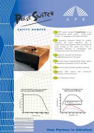 Your Partner in Ultrafast