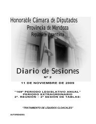 Diario de Sesiones - Honorable Cámara de Diputados de Mendoza