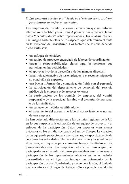 la prevención del absentismo en el lugar de trabajo - Egarsat