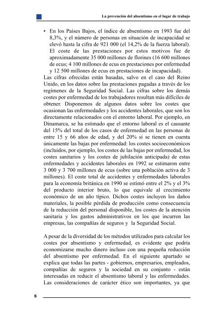 la prevención del absentismo en el lugar de trabajo - Egarsat