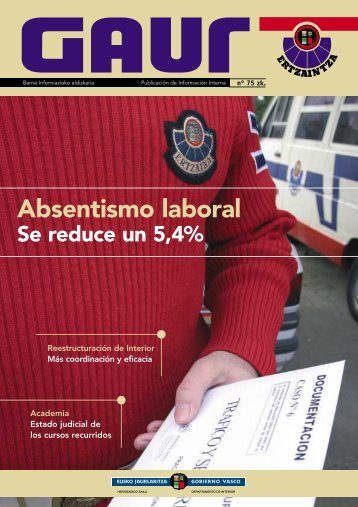 Absentismo laboral - Ertzaintza