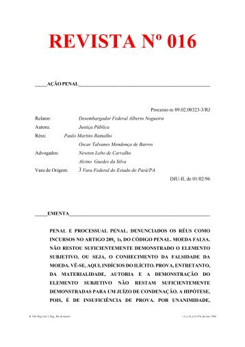 REVISTA 16 - Jurisprudência - TRF