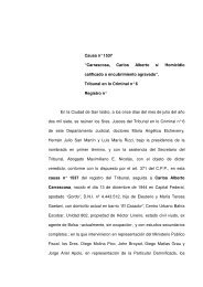 Causa n° 1537 “Carrascosa, Carlos Alberto s/ Homicidio calificado o ...