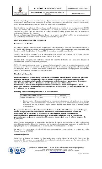 PLIEGOS DE CONDICIONES - Portal Único de Contratación