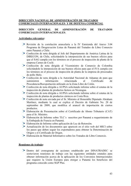 Septiembre 2009 - Ministerio de Comercio e Industrias