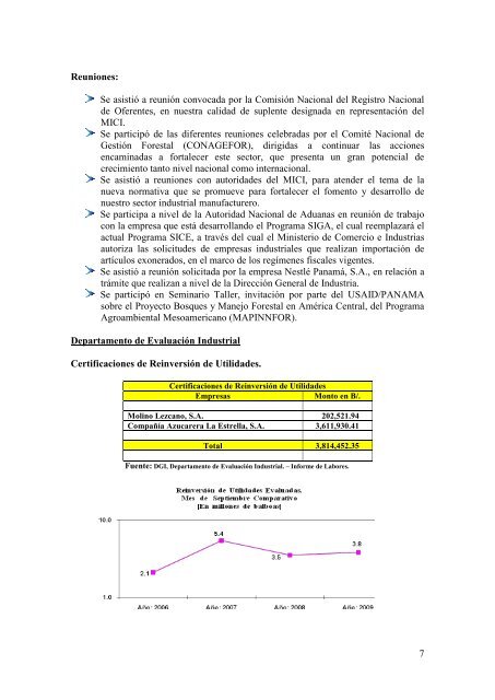 Septiembre 2009 - Ministerio de Comercio e Industrias