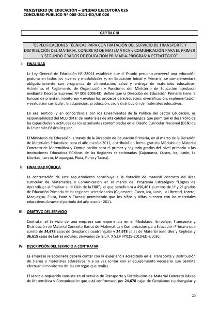 bases - Ministerio de Educación