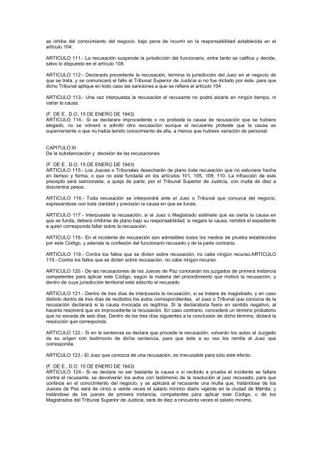 DECRETO NUM. 373 CODIGO DE PROCEDIMIENTOS CIVILES DE ...