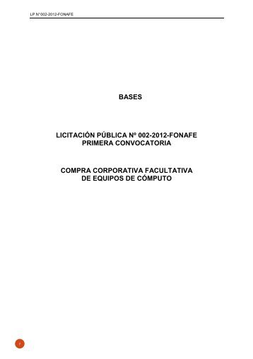 Bases LP N 002-2012-FONAFE - seace