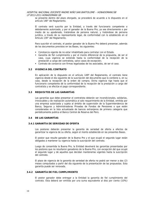 bases administrativas licitación pública nº 013-2011-honadomani ...