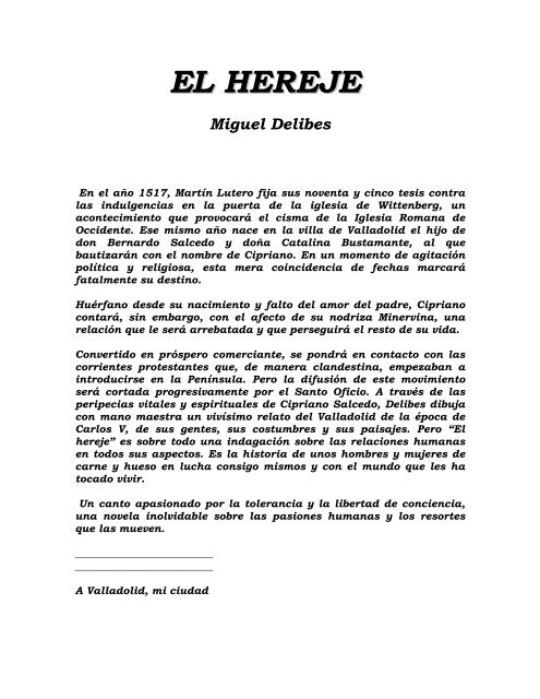 El Hereje.pdf - Biblioteca Digital de Cuba