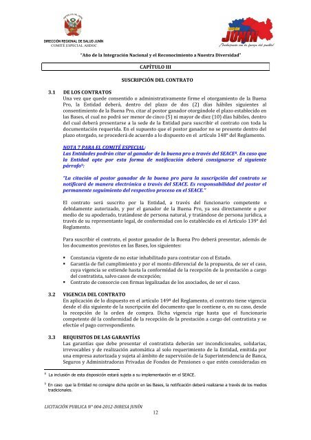 bases administrativas licitacion pública nº 004-2012-diresa ... - seace