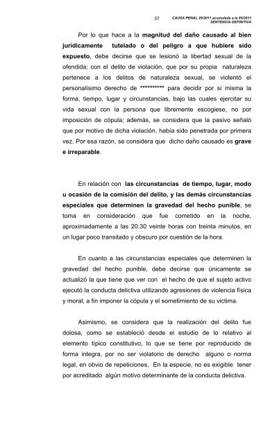 SENTENCIA DEFINITIVA. Molango de Escamilla, Estado de Hidalgo ...