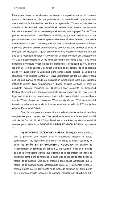 SENTENCIA DEFINITIVA.- Pachuca de Soto Hidalgo, a 14 catorce ...