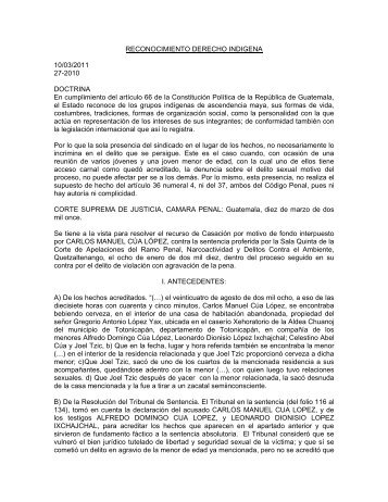 No. de Proceso 27-2010 - Organismo Judicial
