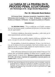 la carga de la prueba en el proceso penal ecuatoriano - Alfonso ...