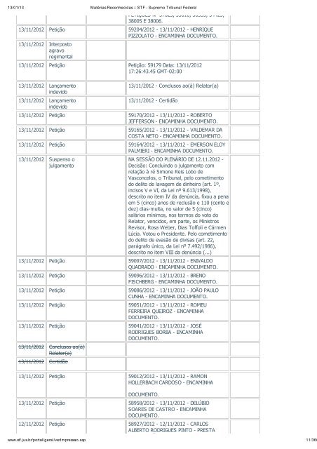 Acompanhamento Processual - Novo Jornal